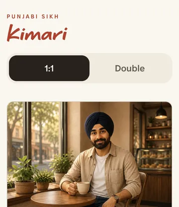 Fictional Kimari app example: before you meet.