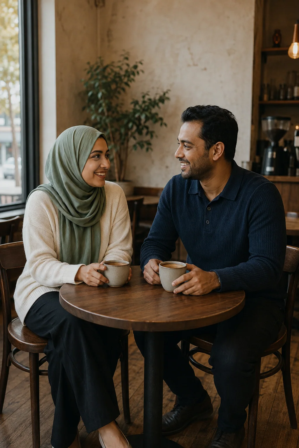 Illustrative café date