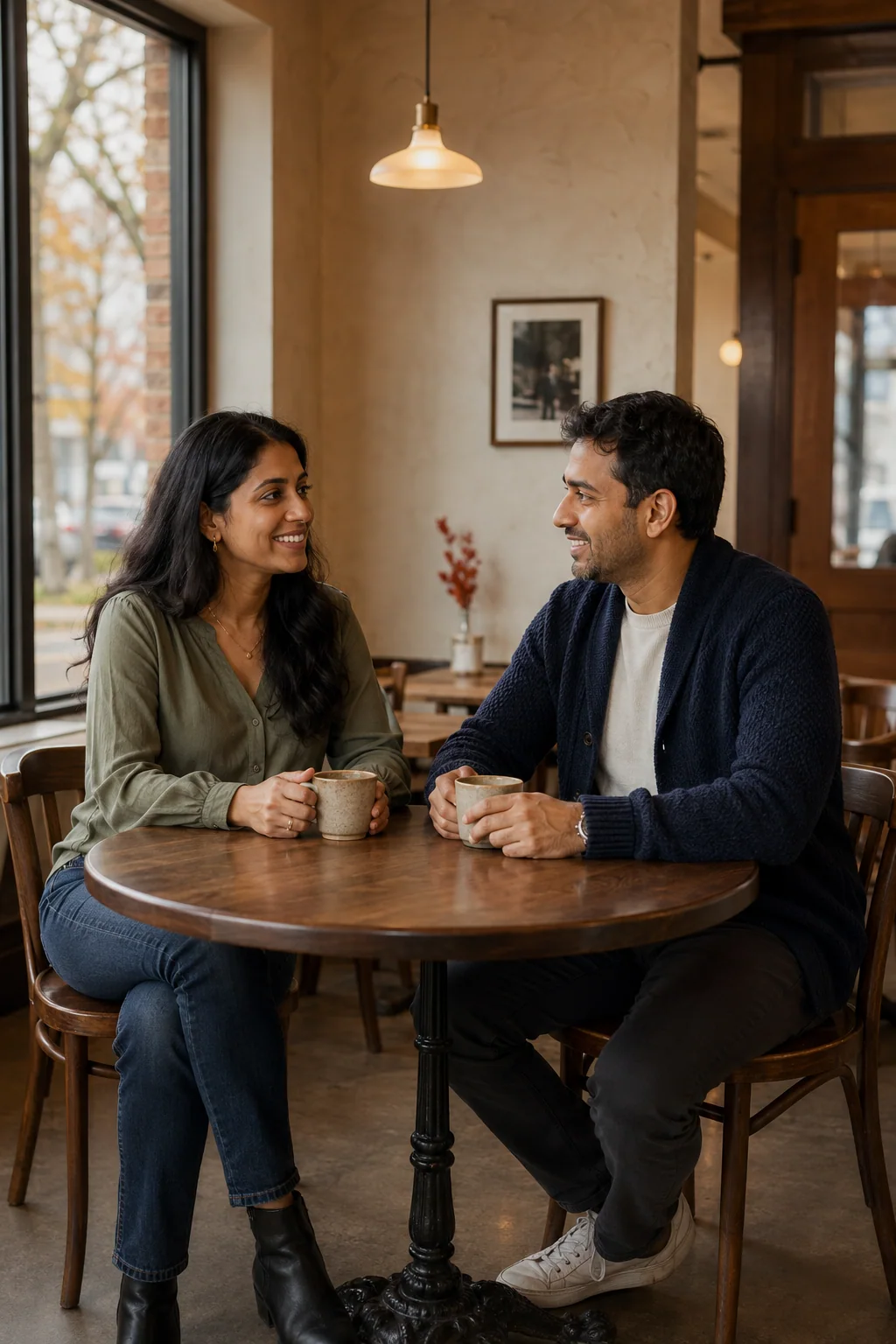 Illustrative café date