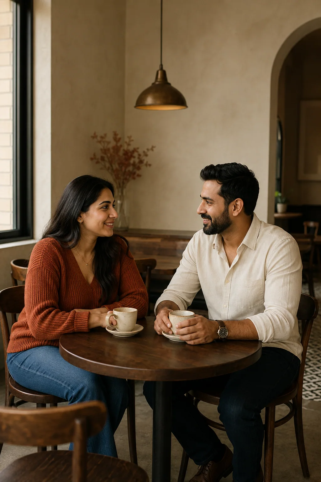 Illustrative café date